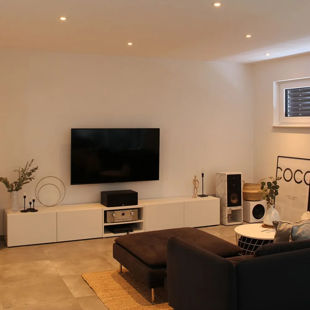 DOTLUX Loftlamper>MULTIsun LED indbygningslampe kantet, sort