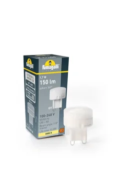 Downlight Livia Ø 6 cm sort/frostet kunstharpiks G9 4,000K^Fumagalli Clearance