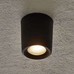 Fumagalli Downlight Livia 9,6 cm sort/frostet kunstharpiks GU10 CCT