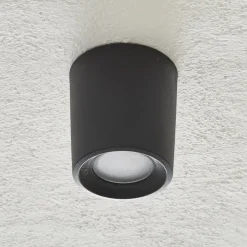 Fumagalli Downlight Livia 9,6 cm sort/frostet kunstharpiks GU10 CCT