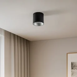 Nowodvorski Lighting Downlight Point Tone, sort, indvendig sølv