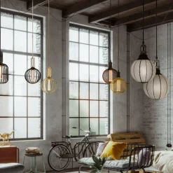 Searchlight Dæmpbar Led-Pære|Filament Pære>Drum LED-pære, guld, E27, 3,5 W, 1.800 K, dæmpbar