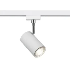Trio Lighting DUOline 782401 skinnespot, Ø 6 cm, hvid, 2-faset, GU10