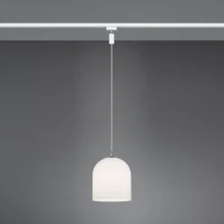 Trio Lighting Skinnesystem>DUOline Ontario-pendel, 2-faset skinne, E14, glas