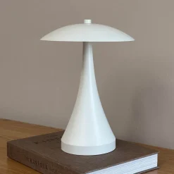Dyberg Larsen Bordlamper>LED-bordlampe Vienna, creme, højde 28 cm