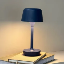 Dyberg Larsen Bordlamper>LED-bordlampe Flow, blå, højde 25 cm