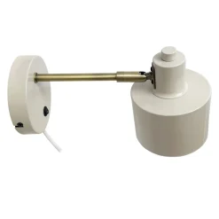 Ocean væglampe, beige, Ø 11 cm, metal^Dyberg Larsen Online