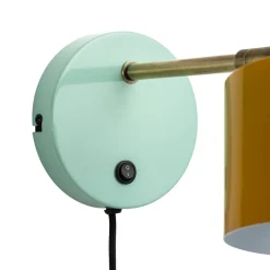 Ocean væglampe, karry messing turkis^Dyberg Larsen Online