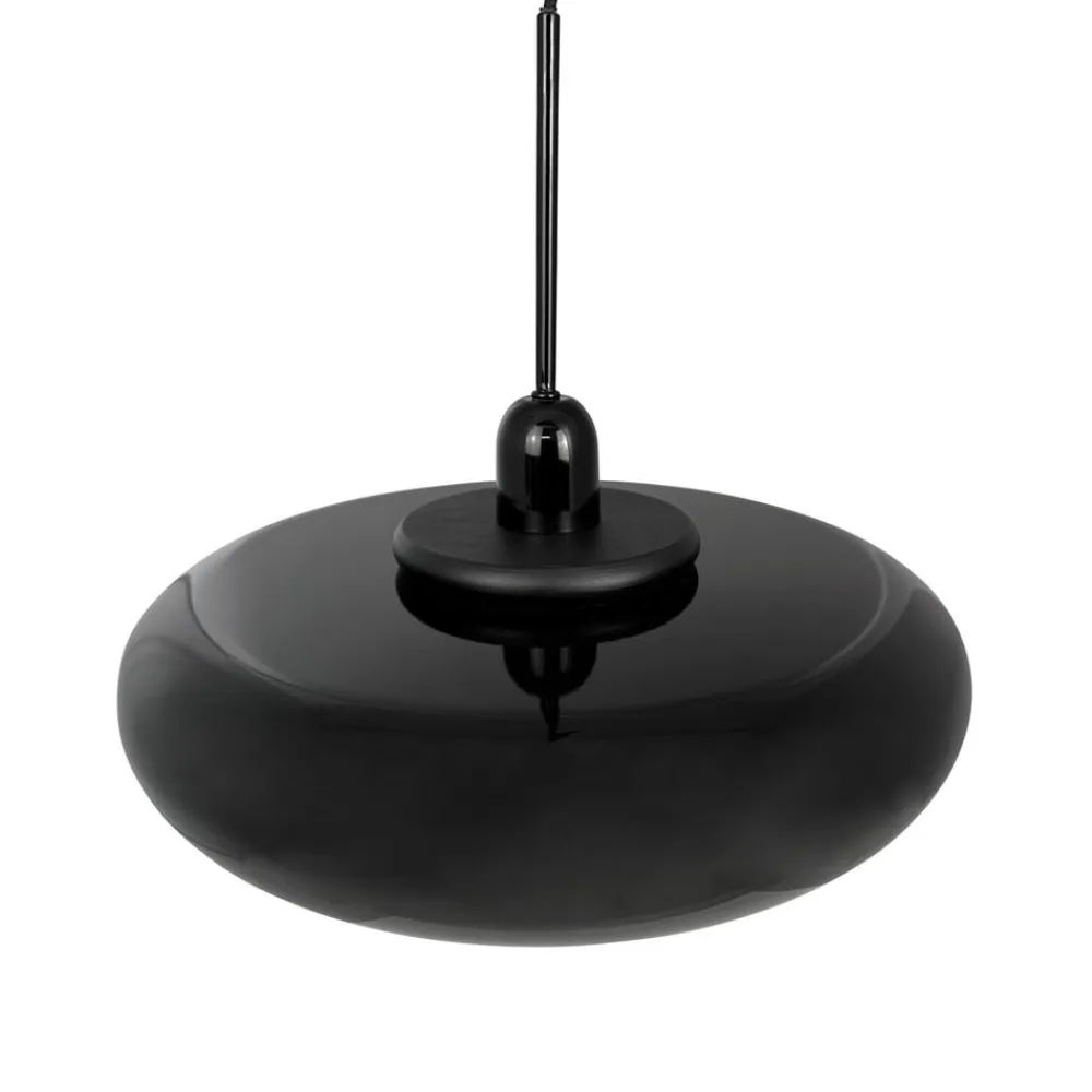 Dyberg Larsen Pendellamper>Planet hængelampe, sort, Ø 40 cm, metal