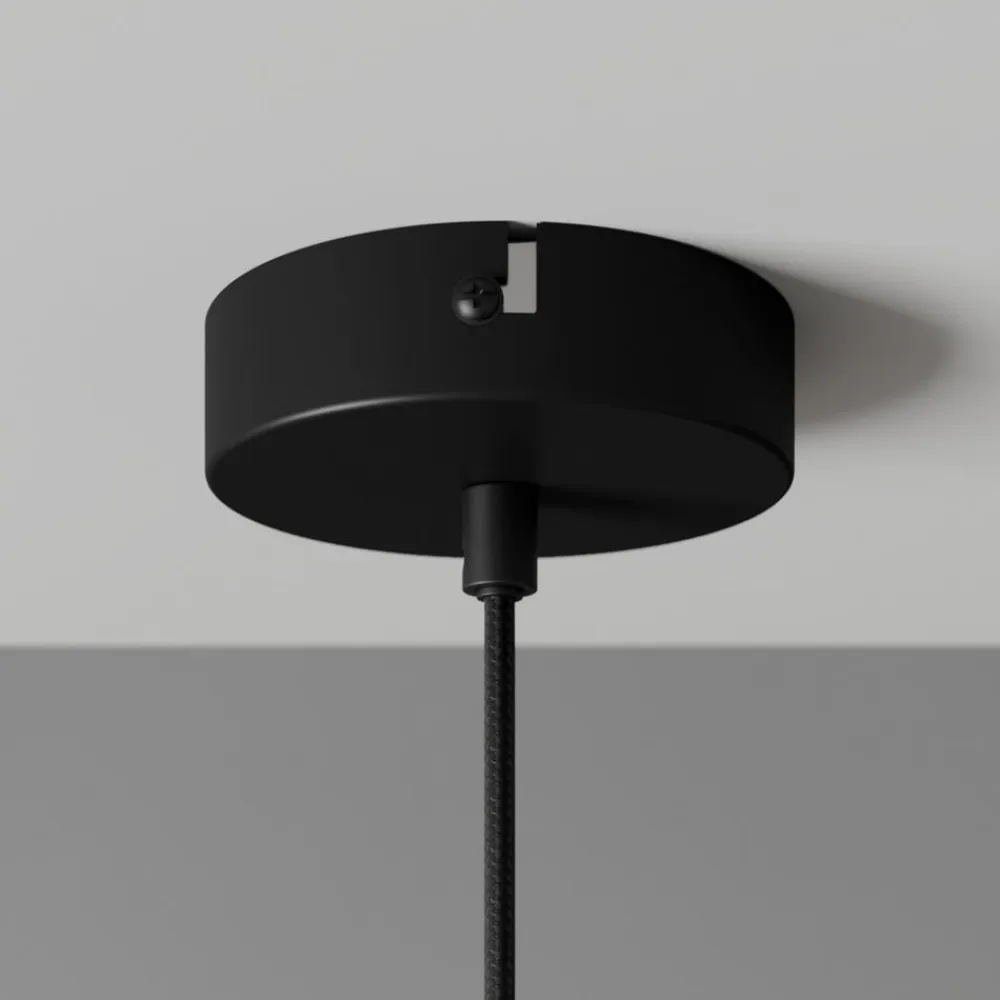 Dyberg Larsen Riflet pendellampe i glas, Ø 14 cm