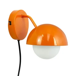 Dyberg Larsen Rose væglampe, blank orange