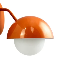 Dyberg Larsen Rose væglampe, blank orange