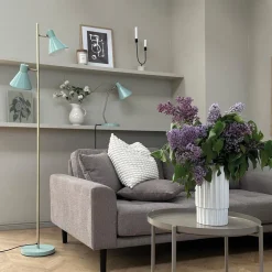 Sleep gulvlampe, mintgrøn, højde 165 cm, stål^Dyberg Larsen Discount