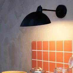 væglampe Futura, sort, bredde 25,6 cm^Dyberg Larsen New