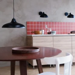 væglampe Futura, sort, bredde 25,6 cm^Dyberg Larsen New