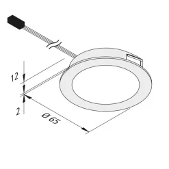 Hera Dynamic FAR 58 integreret LED-møbellys 3 W CCT