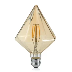 Trio Lighting E27 4 W 2.700K Diamant LED-pære, ravgul