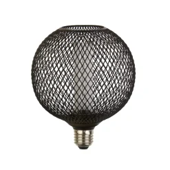 E27 LED-pære Mesh 3,5 W 1.800 K Ø12cm sort^Searchlight Best