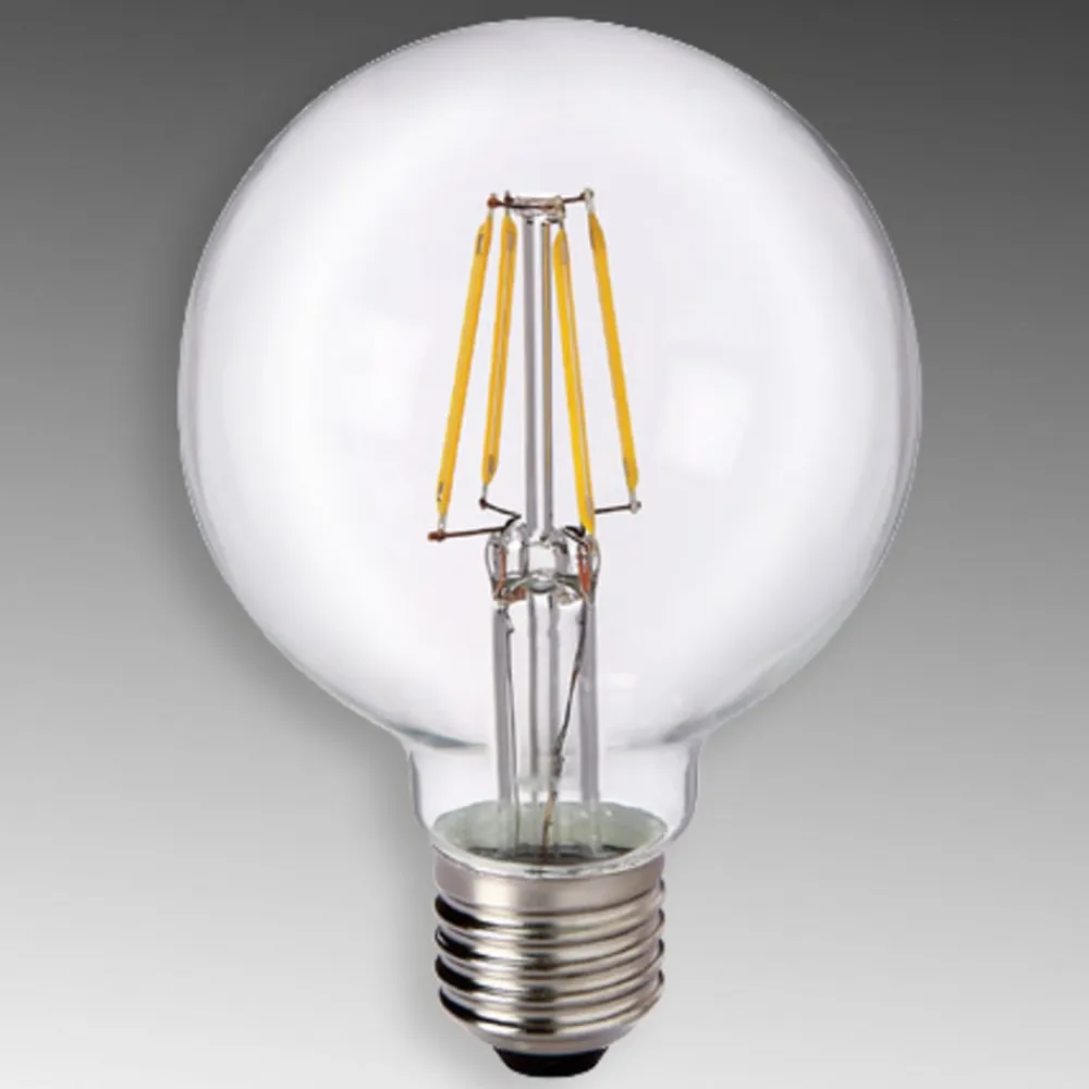 Sylvania Filament Pære|Led Pærer>E27 6W 827 LED globe G80 klar