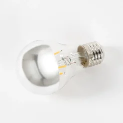 E27 3,5W topforspejlet LED-pære A60, 2700K sølv^Lucande Online
