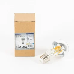 E27 3,5W topforspejlet LED-pære A60, 2700K sølv^Lucande Online