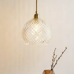 EBB & FLOW Rowan hængelampe, guld Ø 22cm