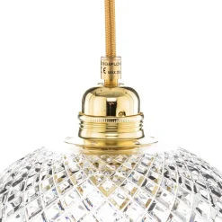 EBB & FLOW Rowan hængelampe, guld Ø 22cm