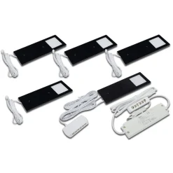 Hera Underskabsbelysning>Eco-Pad F LED-underskabsbelysning, 5, 3.000 K sort