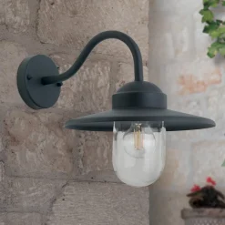 Edward udendørs væglampe i vintagestil antracit^ORION Hot