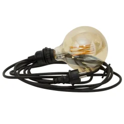 E27-fatning med Ute-kabel, 5 m, sort^STAR TRADING Sale