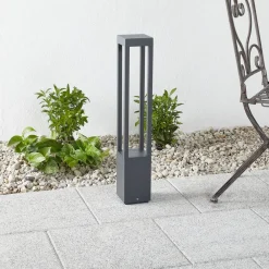 FARO BARCELONA Effektiv Agra LED-gadelygte i mørkegrå