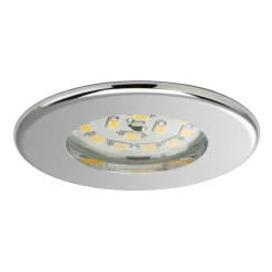 Effektivt Nikas IP44 LED-indbygningsspot, krom^Briloner Hot