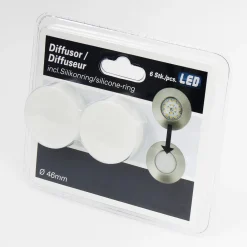 Effektivt Nikas IP44 LED-indbygningsspot, krom^Briloner Hot