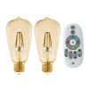 EGLO connect E27 ST64 lampe 5,5W 500lm 2200K 2stk