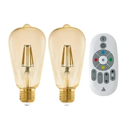 EGLO connect E27 ST64 lampe 5,5W 500lm 2200K 2stk