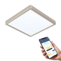 Fueva-Z loftslampe 28x28cm nikkel^EGLO connect Best