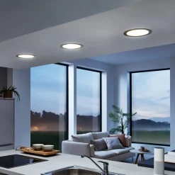 LED indbygningslampe Fueva-C, Ø 22,5 cm, nikkel^EGLO connect Discount