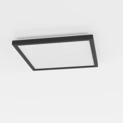 EGLO connect LED-loftlampe Rovito-Z, sort, 29 x 29 cm