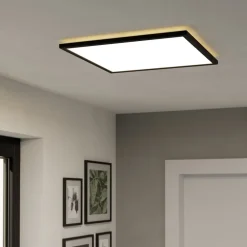 LED-loftlampe Rovito-Z, sort, 50 x 50 cm^EGLO connect Best