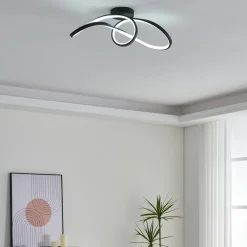 connect LED-loftlampe Calarossa-Z, sort, aluminium^EGLO Outlet