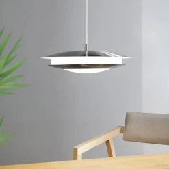 EGLO connect Pendellamper>Moneva-C LED-hængelampe nikkel Ø 40,5