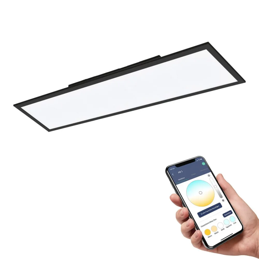 Salobrena-Z LED-loftslampe, 120x30cm, sort^EGLO connect Clearance