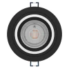 EGLO connect Indbygningsspots>Smart LED-lampe Carosso-Z, Ø 9 cm, sort