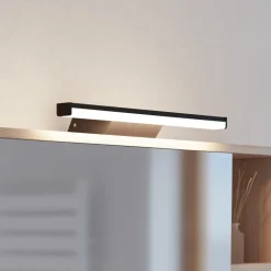 Smart LED-spejllampe Regello-Z, sort^EGLO connect Discount