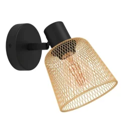 EGLO Væglamper|Væglamper>Coslada vægspot, sort/messing