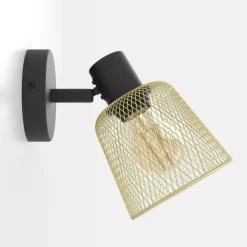 EGLO Væglamper|Væglamper>Coslada vægspot, sort/messing