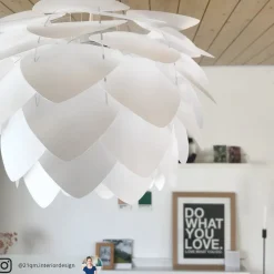 Ekstravagant designet pendellampe Silvia mini hvid^UMAGE