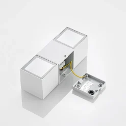 ELC Vanda udendørs LED-væglampe, hvid