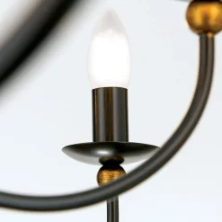 ORION Elegant GARDA lysekrone herregårdsstil og tolv lys