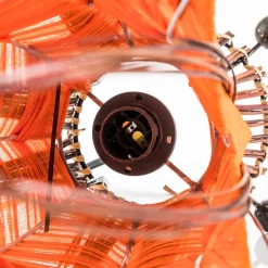 Woru Elena bordlampe med stofskærm, orange